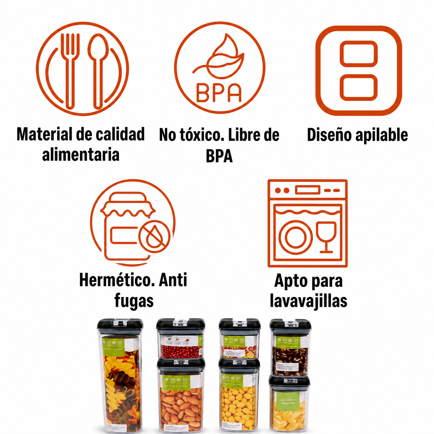 Recipientes Organizadores Hermeticos